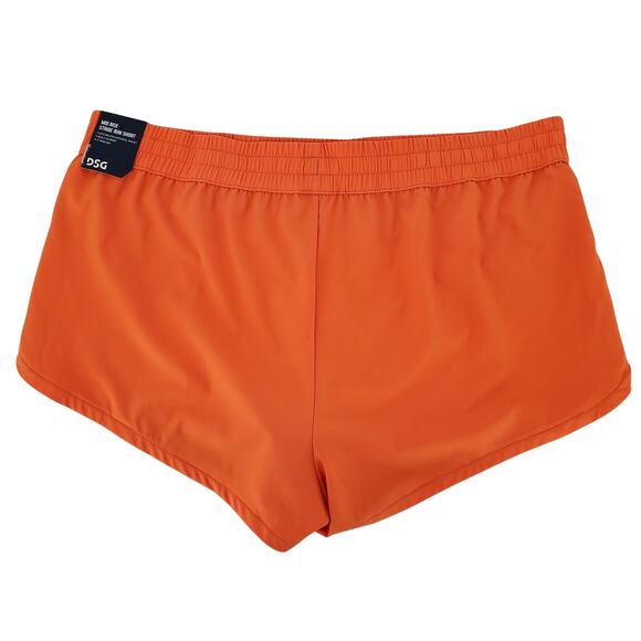 DSG Womens XL Mid Rise Stride Short‎ Brief Lined Fresh Tangerine / Orange New - Picture 2 of 6